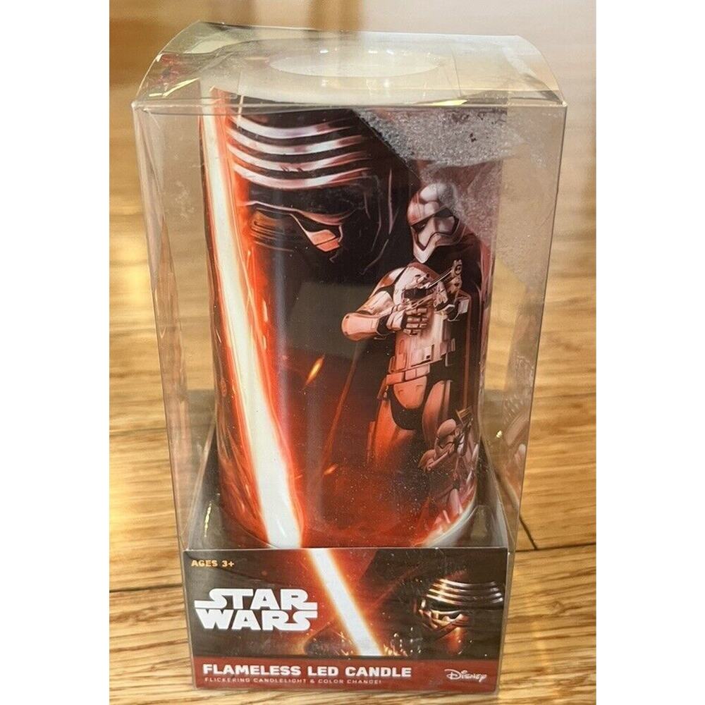 Star Wars Flameless LED Candle Light Flicker Color Change 5” NEW